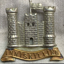 Load image into Gallery viewer, Original WW1 British Army Cap Badge - 6th (Inniskilling) Dragoons - The Militaria Shop