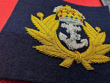 Load image into Gallery viewer, British Royal Navy Bullion Embroidered Blazer Badge - The Militaria Shop