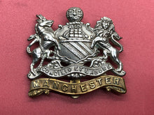 Load image into Gallery viewer, Original WW1 British Army Manchester Regiment Cap Badge - The Militaria Shop