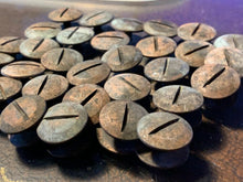 Load image into Gallery viewer, WW2 British Army Brodie / Turtle Mk1/2/3/4 Helmet Brass Dome Screw & Nut Set - The Militaria Shop