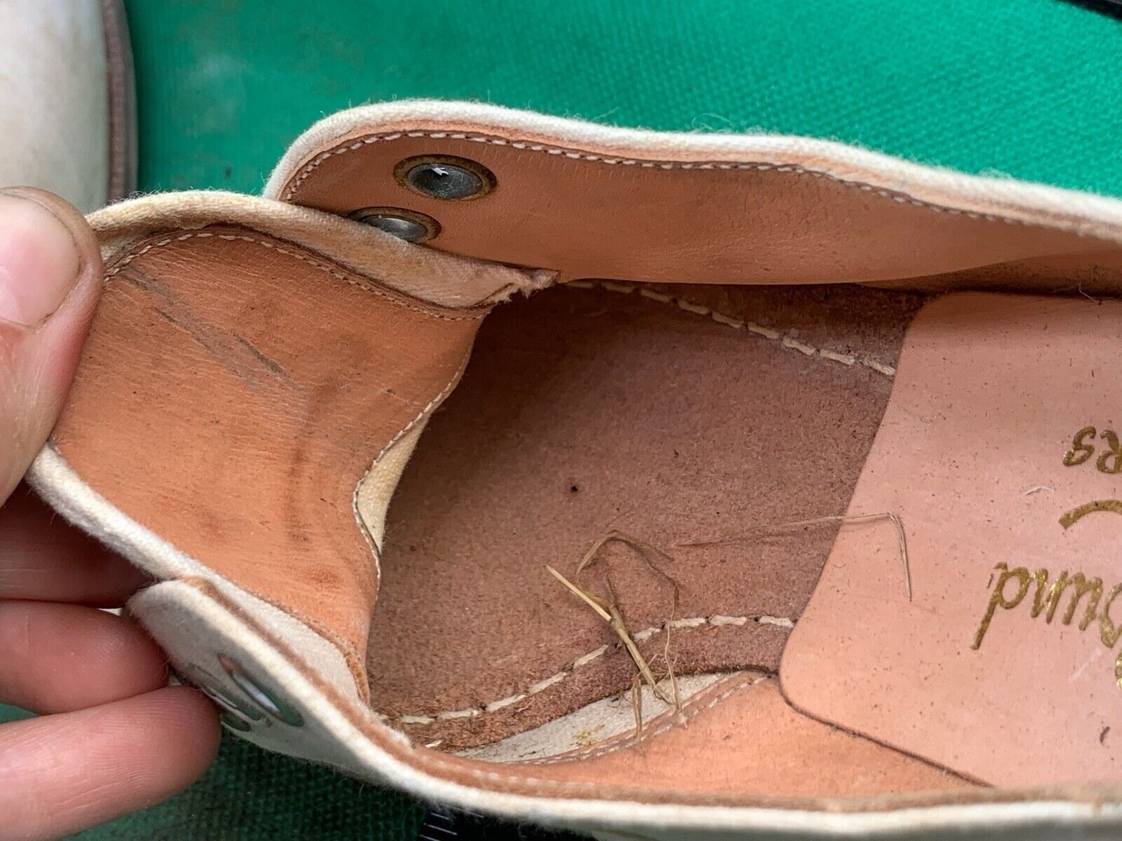 Original WW2 British Army Women's White Summer Shoes - ATS WAAF - Size 230s - The Militaria Shop
