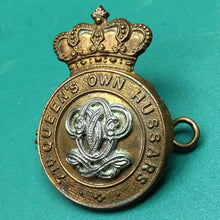 Load image into Gallery viewer, Original Victorian British Army Cap Badge - 7th Queen's Own Hussars - The Militaria Shop