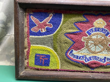 Load image into Gallery viewer, Large 50th (Northumbrian) Infantry Division - Artillery Framed Tapestry - The Militaria Shop