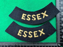 Load image into Gallery viewer, Original WW2 British Home Front Civil Defence Essex Shoulder Titles - The Militaria Shop