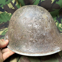 Load image into Gallery viewer, Original WW2 British / Canadian Army Mk3 Turtle Helmet - The Militaria Shop