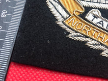 Lade das Bild in den Galerie-Viewer, British Army Bullion Embroidered Blazer Badge - Northamptonshire Regiment - The Militaria Shop