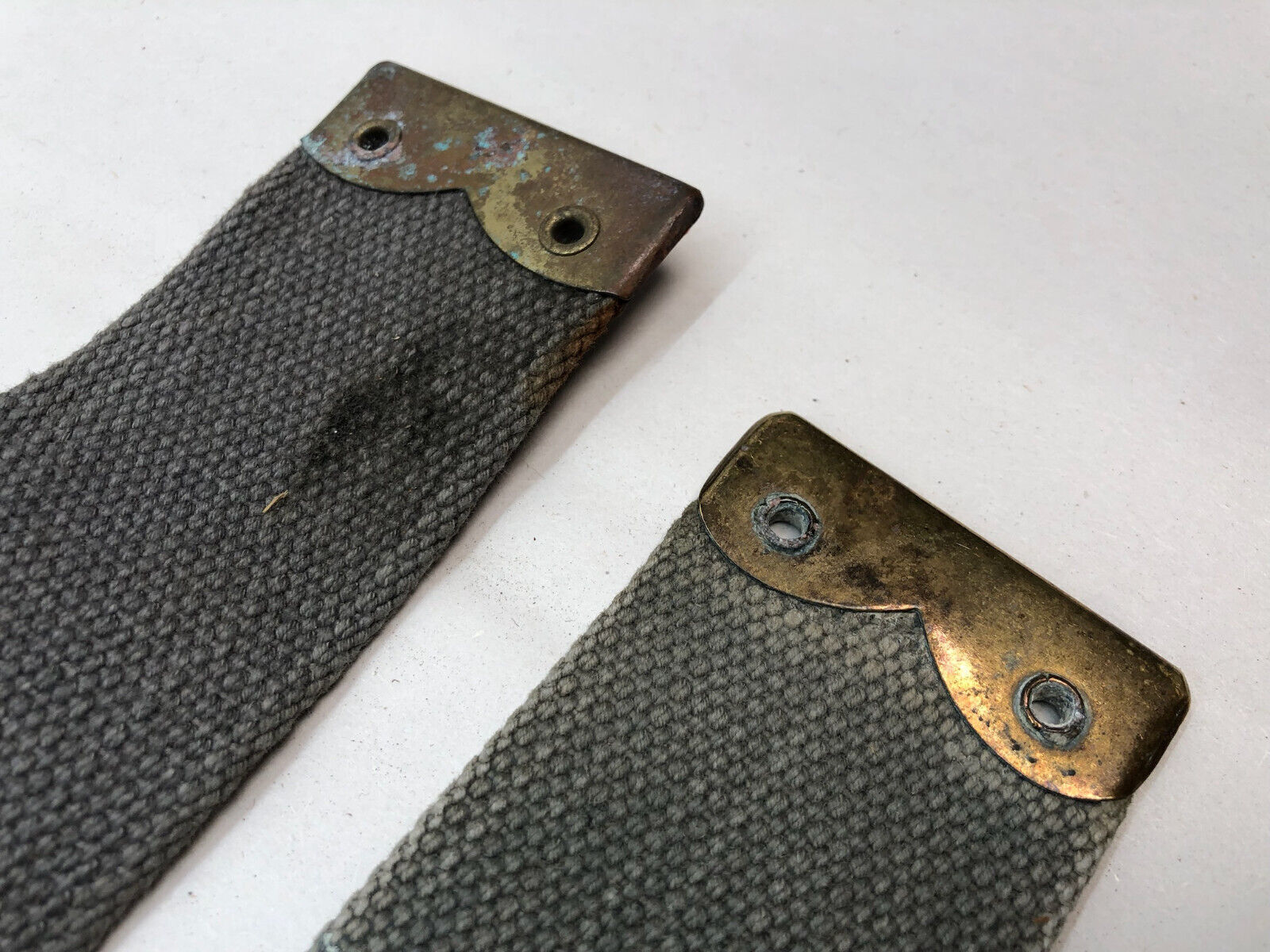 Original WW2 British Royal Air Force Blue 37 Pattern L Strap Set - The Militaria Shop