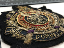 Lade das Bild in den Galerie-Viewer, British Army Bullion Embroidered Blazer Badge - King's Own Scottish Bordere - The Militaria Shop