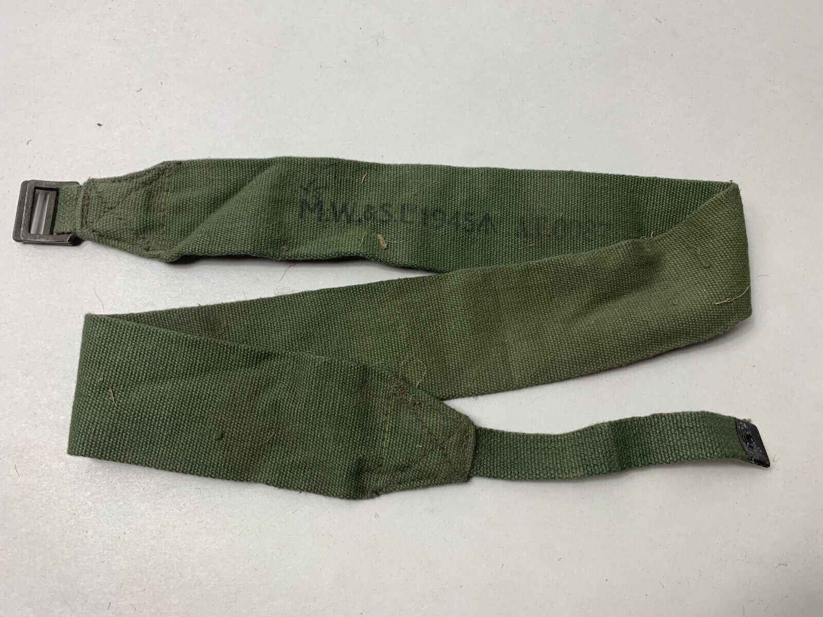 Original WW2 British Army 44 Pattern Equipment Strap - 1945 Dated - The Militaria Shop