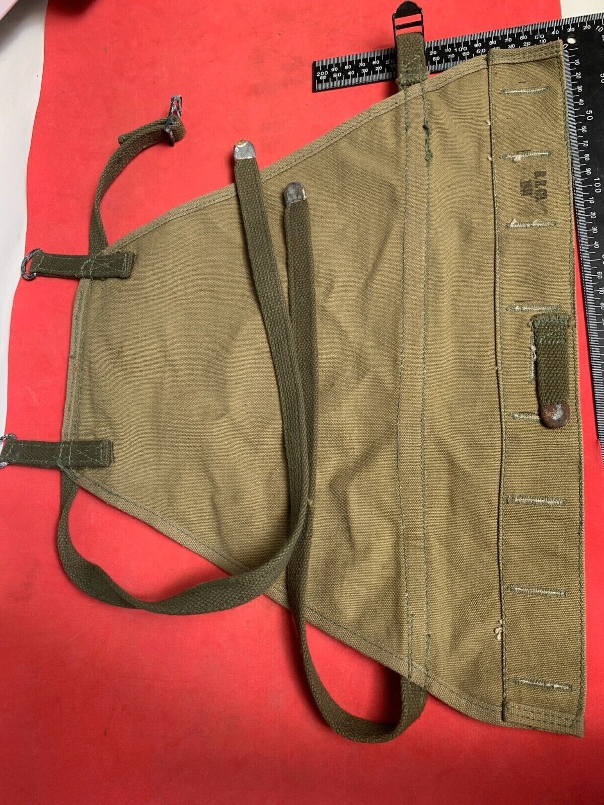 Original WW2 US Army M1928 Haversack Pack Tail - 1944 Dated - The Militaria Shop