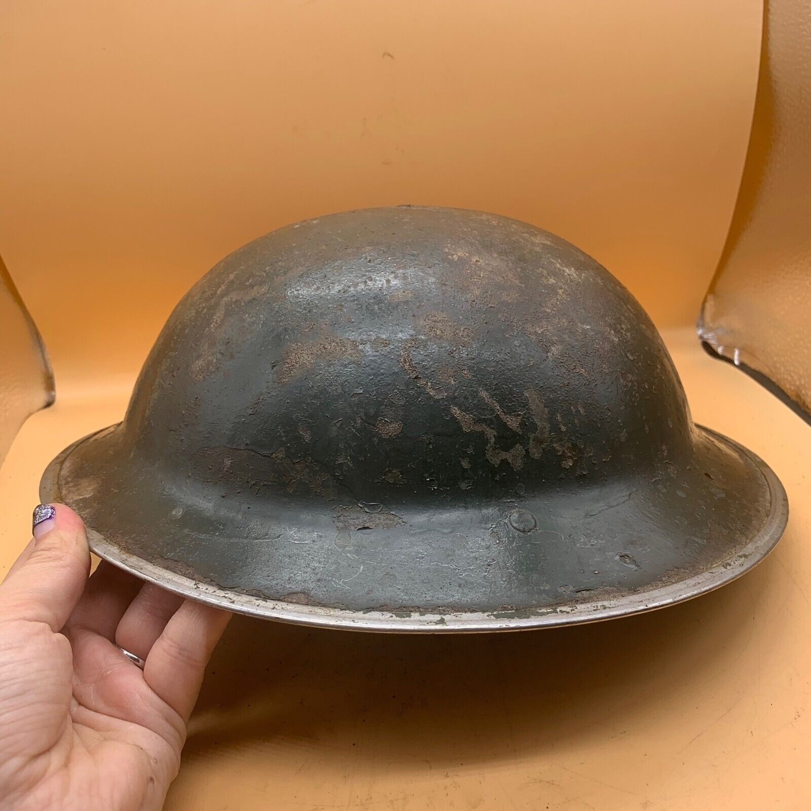 Original WW2 South African Army Mk2 Brodie Helmet - British Style Combat Helmet - The Militaria Shop
