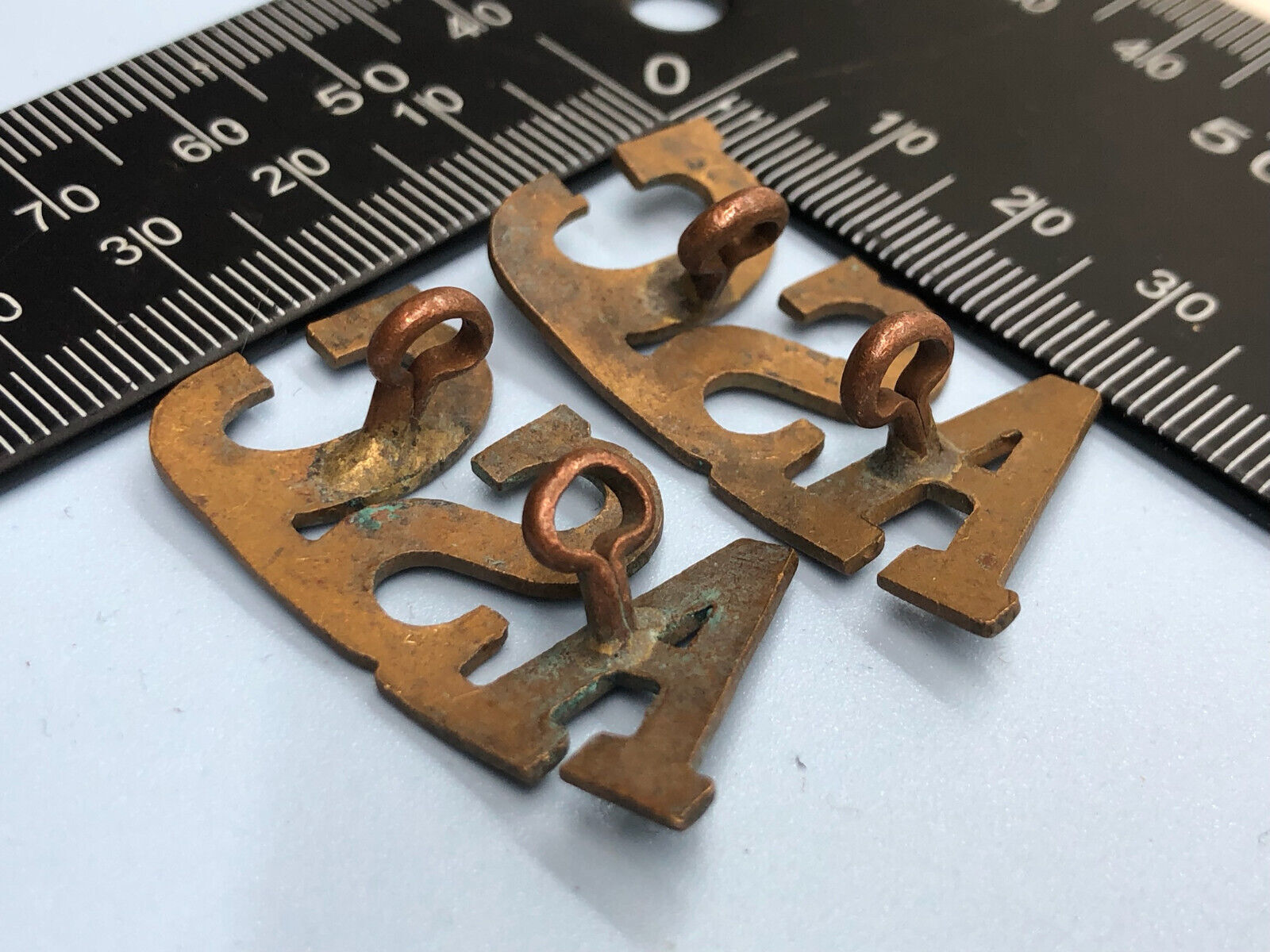 Original WW1 British Army Service Corps (A.S.C.) Shoulder Titles - The Militaria Shop