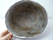 Charger l'image dans la galerie, Original WW2 British / Canadian Army Mk3 High Rivet Turtle Army Combat Helmet - The Militaria Shop