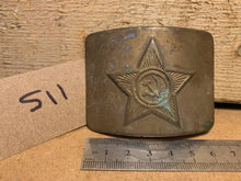Charger l'image dans la galerie, Genuine WW2 USSR Russian Soldiers Army Brass Belt Buckle - 115 - The Militaria Shop