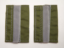 Load image into Gallery viewer, OD Green Rank Slides / Epaulette Pair Genuine British Army - NEW - The Militaria Shop