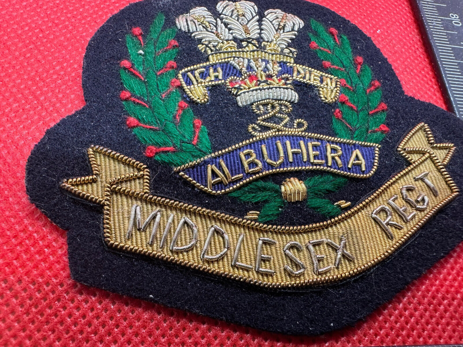 British Army Bullion Embroidered Blazer Badge - Inniskilling Fusiliers - The Militaria Shop