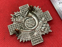 Load image into Gallery viewer, Original WW1 / WW2 British Army Highland Light Infantry Regiment Cap Badge - The Militaria Shop