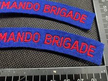 Load image into Gallery viewer, First Commando Brigade British Army Shoulder Titles - Nice Reproduction - The Militaria Shop