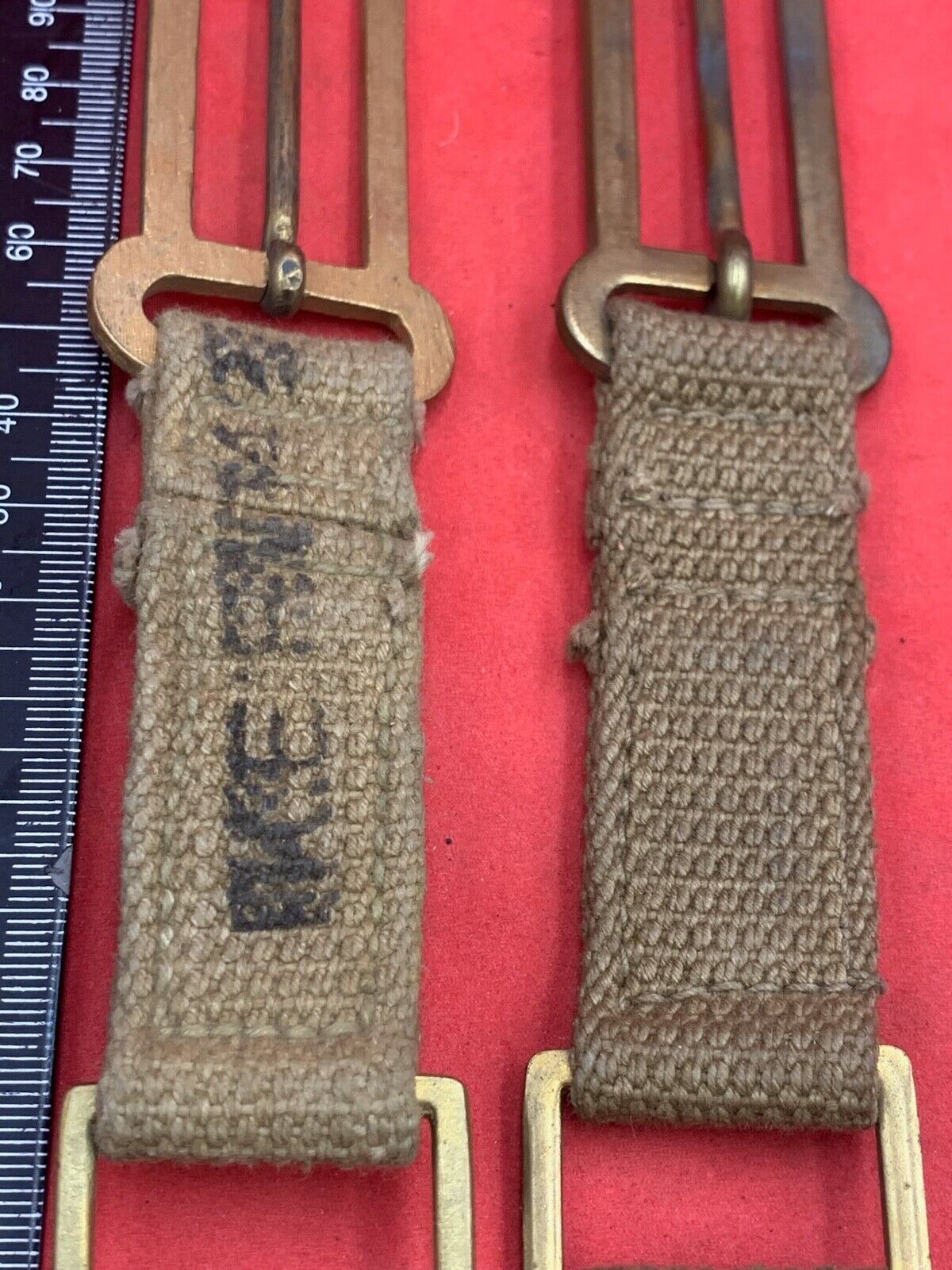 Original WW2 British Army 37 Pattern Brace Adaptor Pair - The Militaria Shop