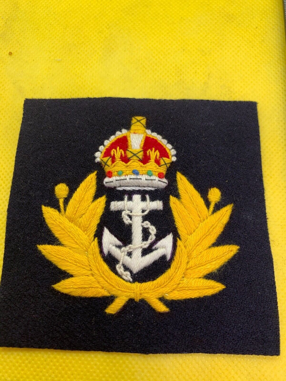 British Royal Navy Embroidered Blazer Badge - The Militaria Shop