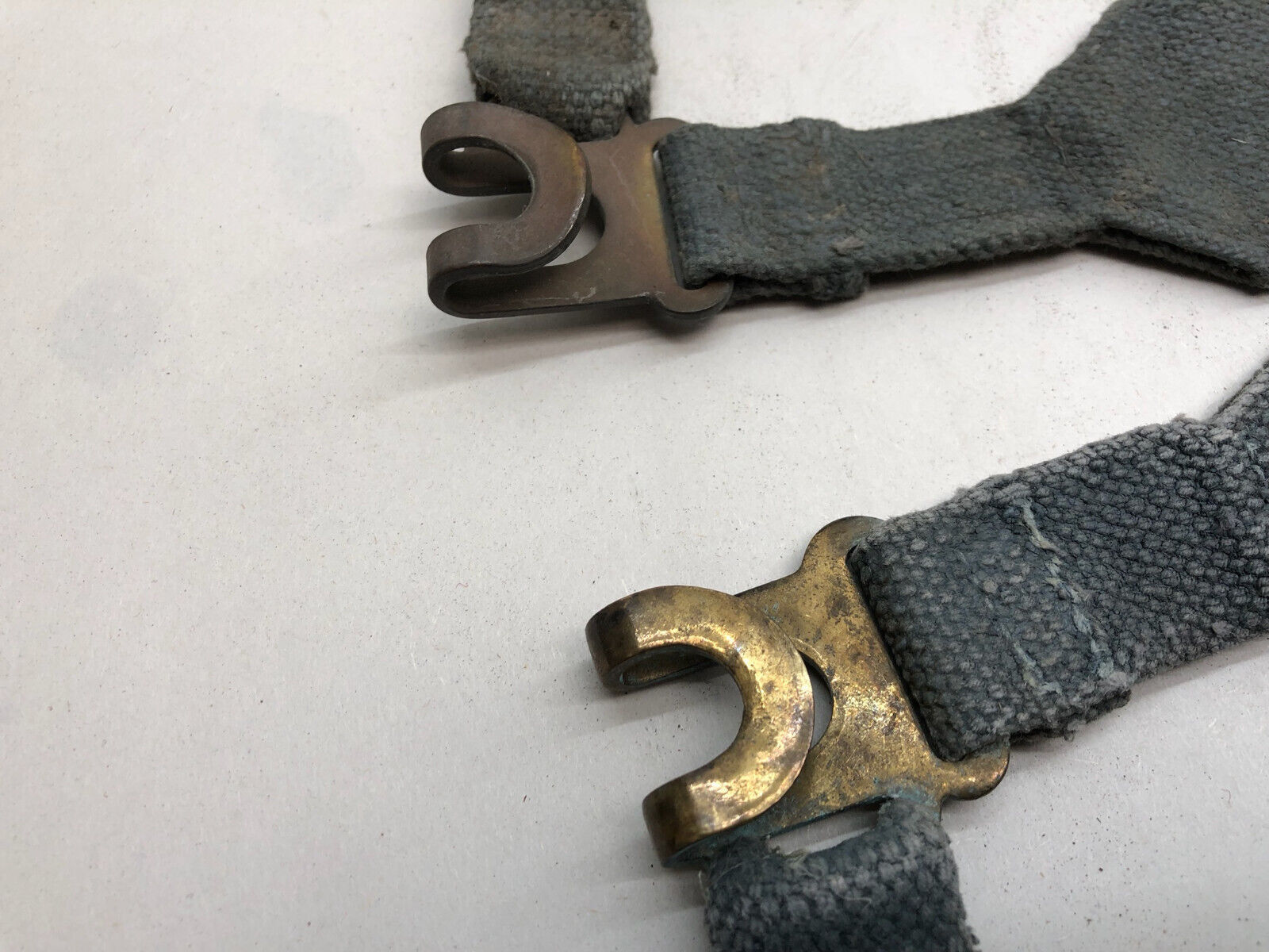 Original WW2 British Royal Air Force Blue 37 Pattern L Strap Set - The Militaria Shop
