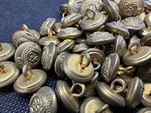 Charger l'image dans la galerie, Pair of Original British Army WW2 Royal Engineers Brass Officers Cap Buttons - The Militaria Shop
