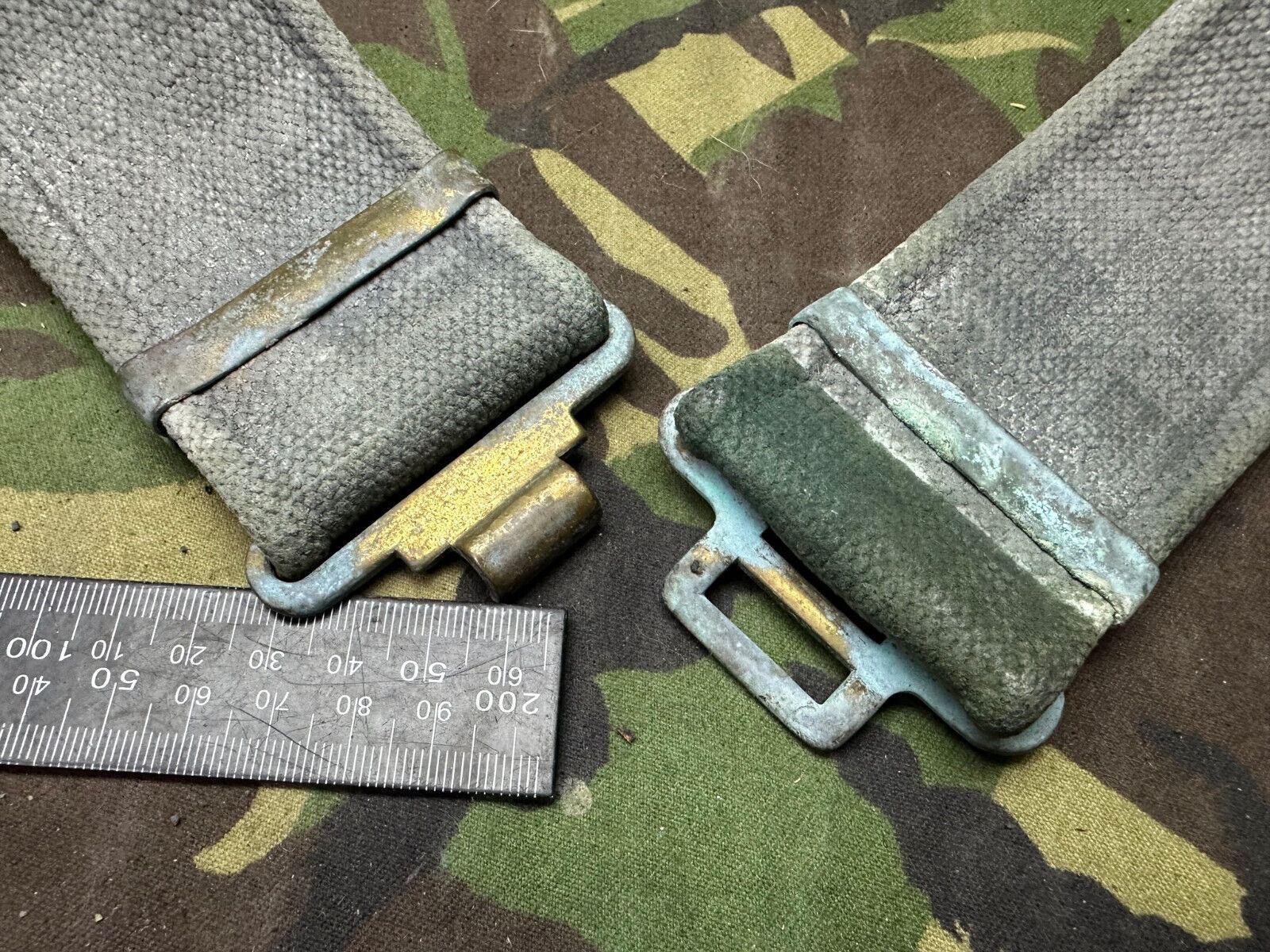 Original British Royal Air Force RAF Blue WW2 37 Pattern Belt - 38" Waist M - The Militaria Shop