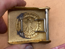 Load image into Gallery viewer, Post WW2 German Navy Bundesmarine Koppelschloss / Gilt Belt Buckle - The Militaria Shop