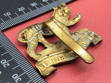 Load image into Gallery viewer, Original WW2 British Army Leicestershire Regiment Cap Badge - The Militaria Shop