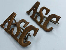 Load image into Gallery viewer, Original WW1 British Army Service Corps (A.S.C.) Shoulder Titles - The Militaria Shop