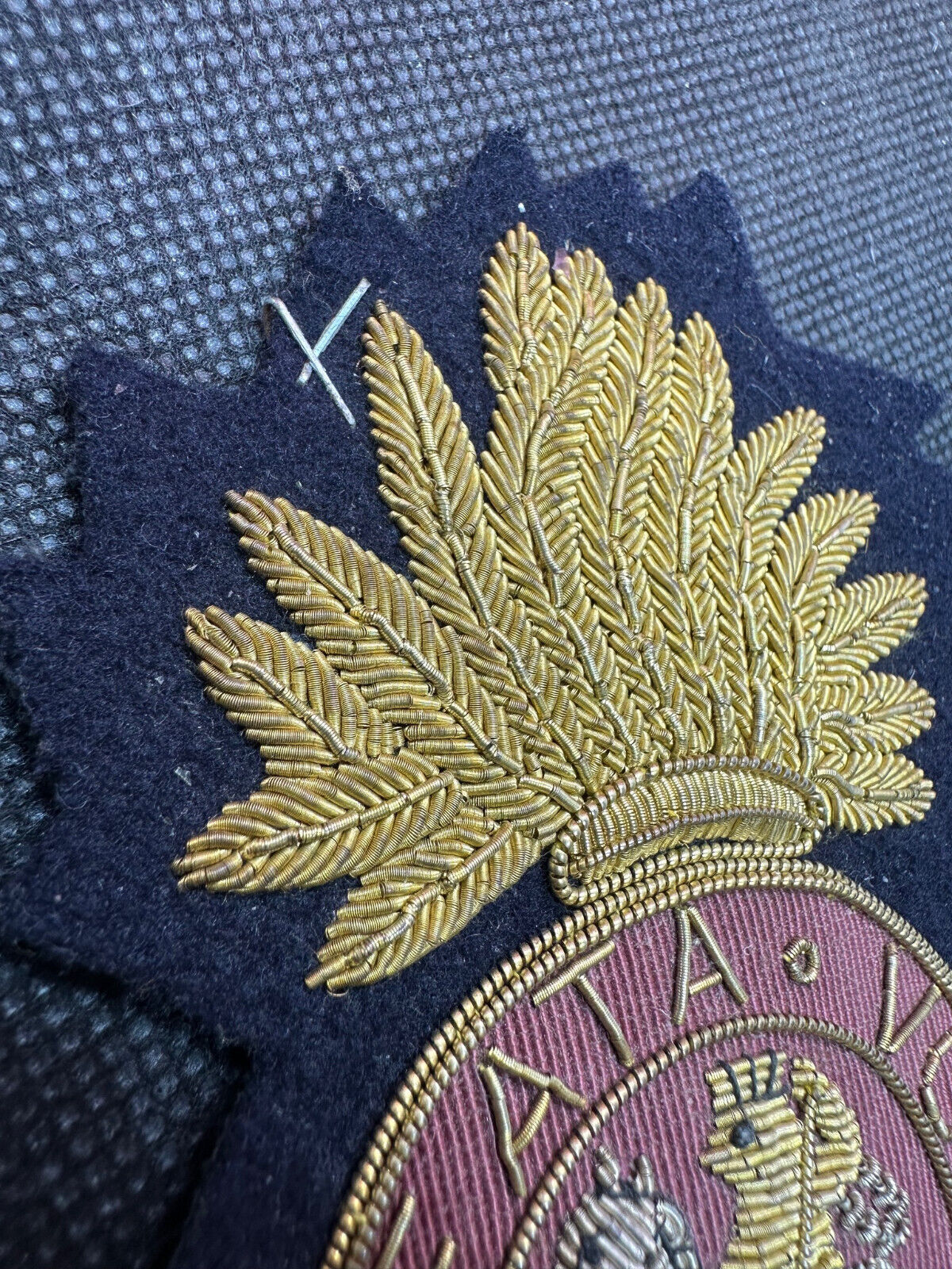British Army Bullion Embroidered Blazer Badge - Royal Northumberland Regiment - The Militaria Shop