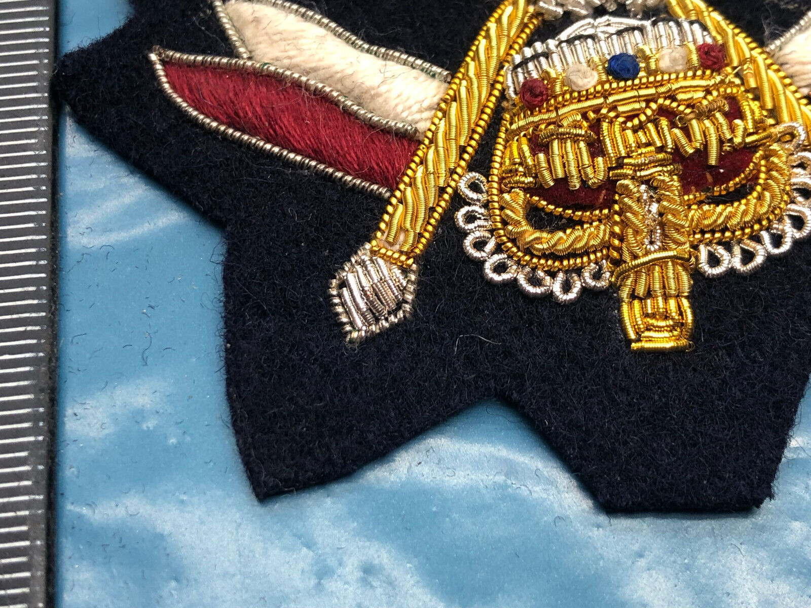 British Army Bullion Embroidered Blazer Badge - 12th Lancers - The Militaria Shop