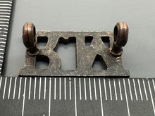 Load image into Gallery viewer, Original WW2 British Navy Royal Marines Brass Shoulder Title - The Militaria Shop