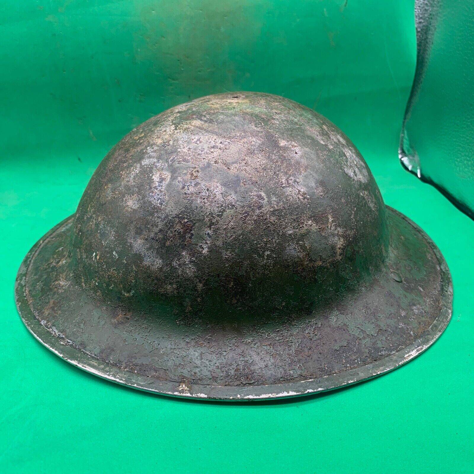 Original WW2 South African Army Mk2 Brodie Helmet - British Style Combat Helmet - The Militaria Shop