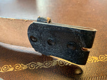 Load image into Gallery viewer, Black Leather Pistol Belt - 28 Inch Max - B68 - The Militaria Shop