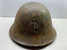 Load image into Gallery viewer, Geunine British / Canadian Army Mk3 WW2 Combat Helmet - Uncleaned Original - The Militaria Shop