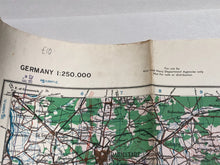 Load image into Gallery viewer, Original WW2 British Army / RAF Maps of Germany - Darmstadt - The Militaria Shop