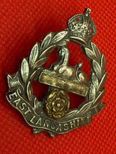 Load image into Gallery viewer, British Army Original EAST LANCASHIRE Regiment Theatre Made Cast Badge - VOIDED - The Militaria Shop