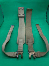 Load image into Gallery viewer, Original WW2 Pattern British Army L Straps Pair - 37 Pattern Webbing Haversack - The Militaria Shop
