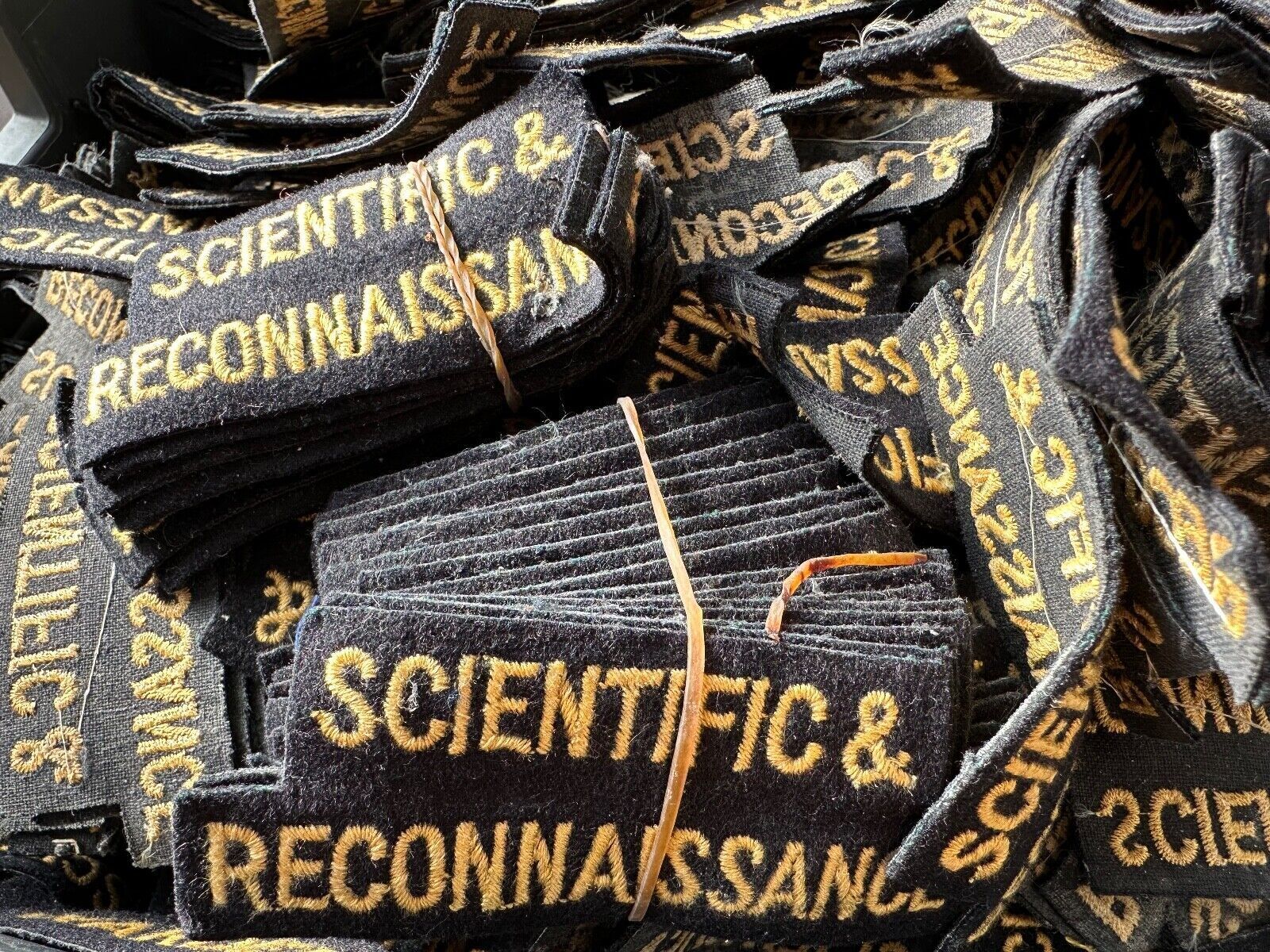 Original WW2 British Civil Defence Scientific & Reconnaissance Shoulder Titl - The Militaria Shop