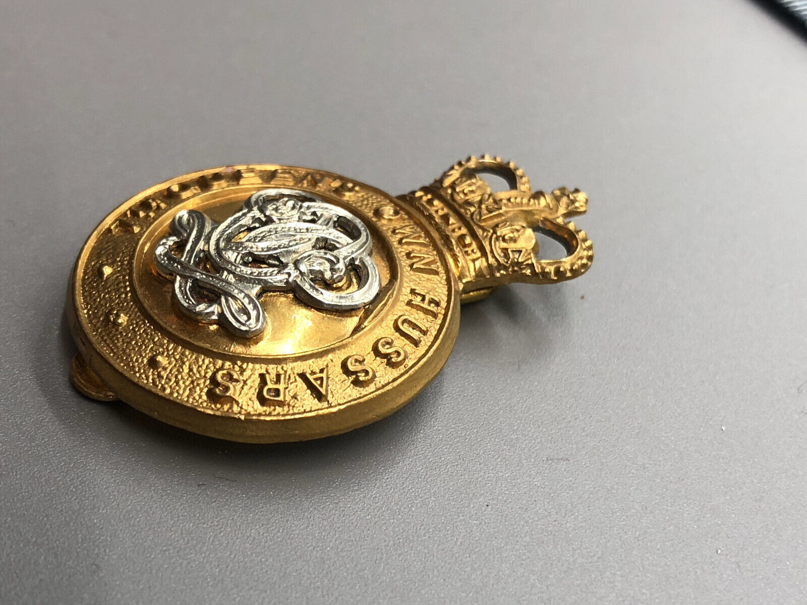Genuine British Army 7th Queen's Own Hussars Cap Badge - The Militaria Shop