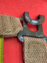 Load image into Gallery viewer, Original WW2 Pattern British Army L Straps Pair - 37 Pattern Webbing Haversack - The Militaria Shop