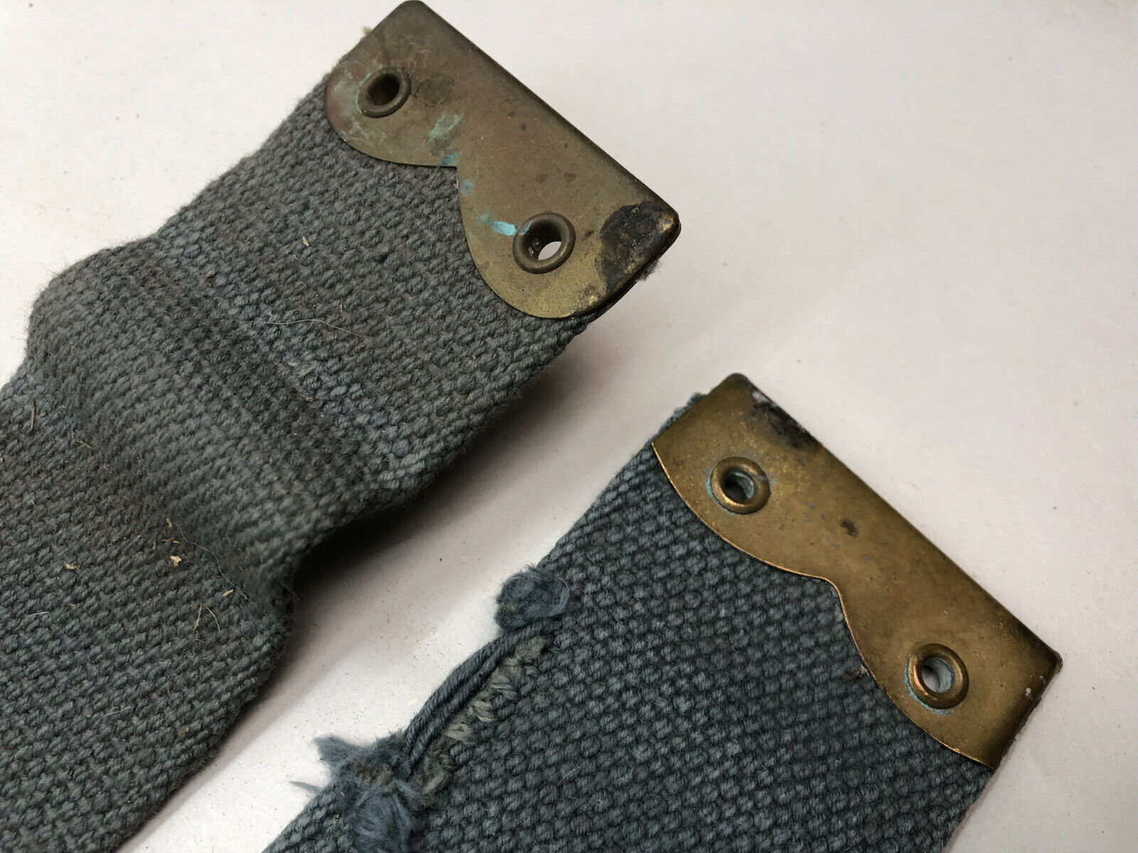 Original WW2 British Royal Air Force Blue 37 Pattern L Strap Set - The Militaria Shop