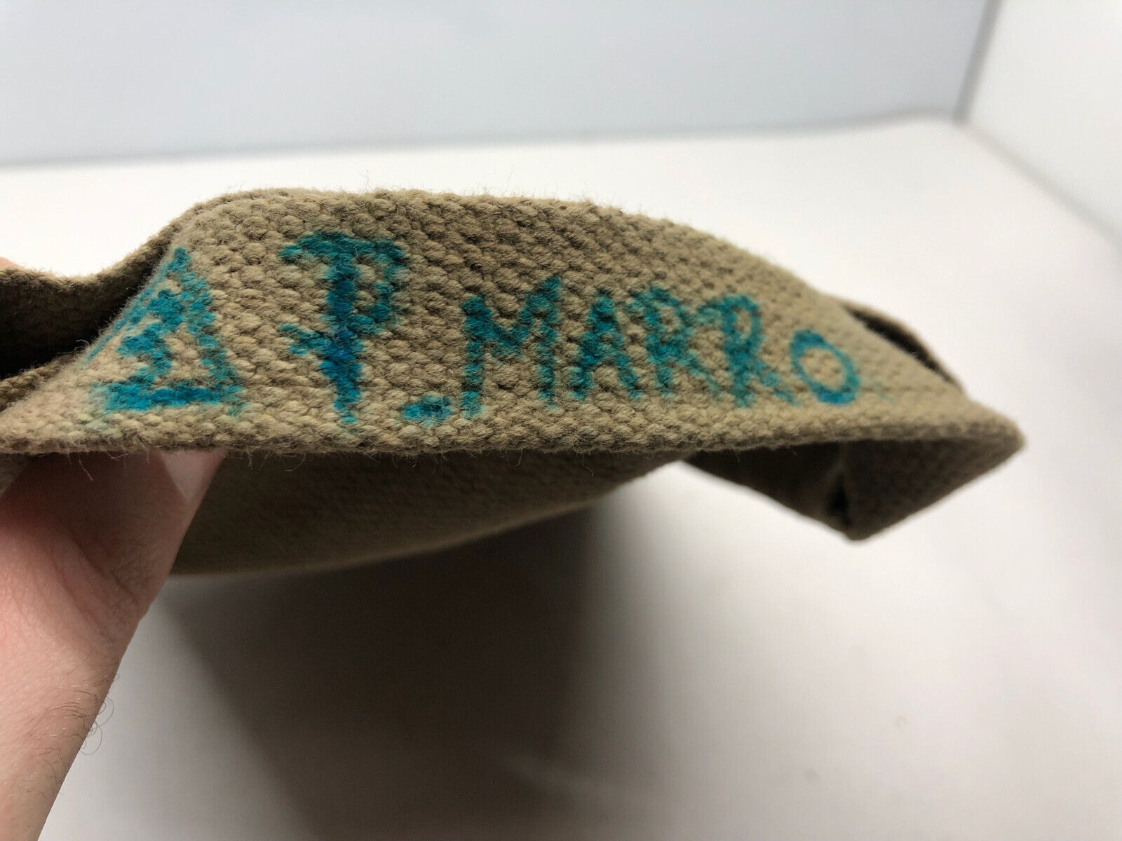 WW2 British Army 37 Pattern Webbing Water Bottle Carrier Harness - 1943 Dated - The Militaria Shop