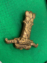 Charger l'image dans la galerie, British Army - 11th Hussars Regiment Cap Badge. Maker Marked on the Slider - The Militaria Shop