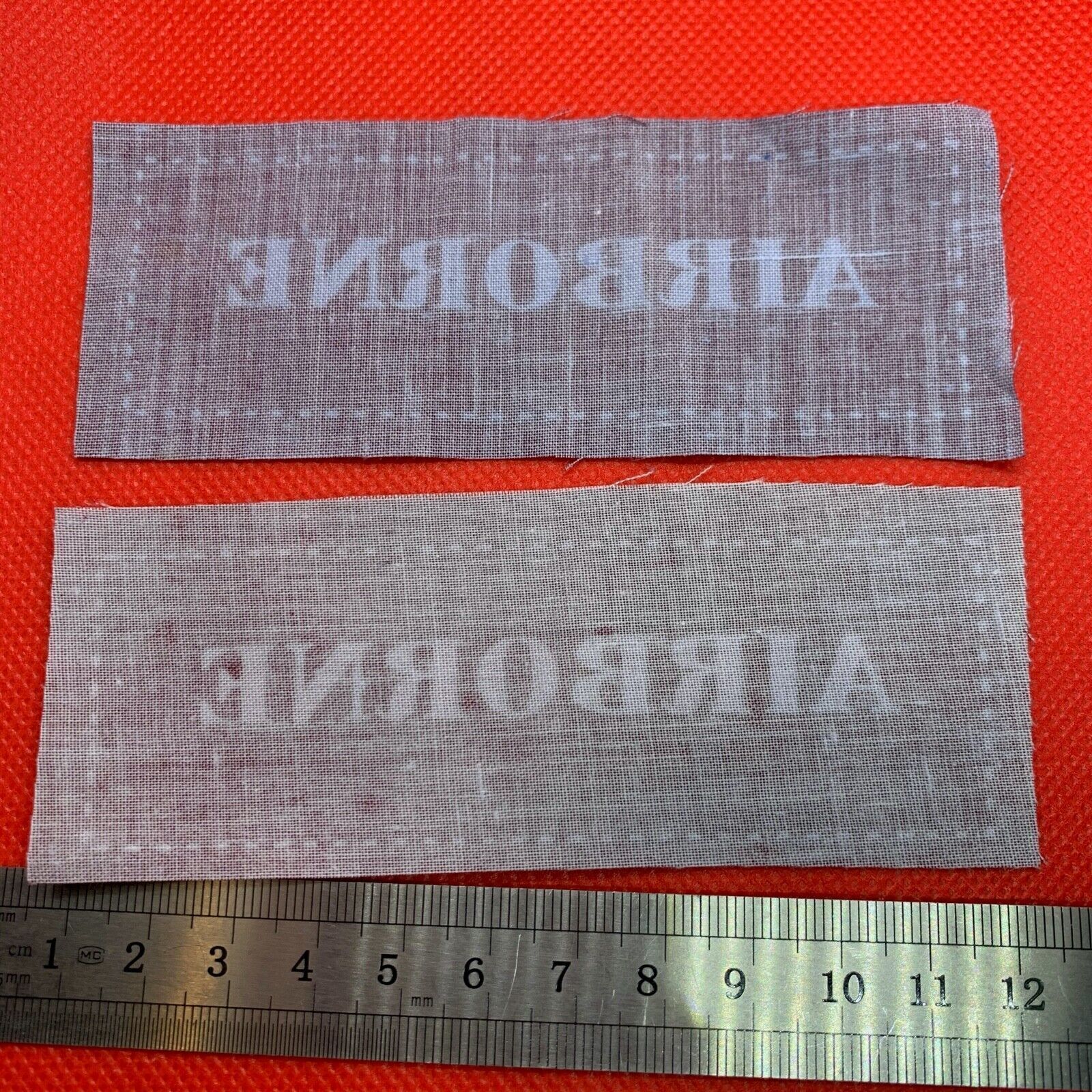 Pair of WW2 Style Printed Airborne Paratrooper Shoulder Titles - Reproduction #4 - The Militaria Shop