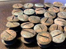 Load image into Gallery viewer, WW2 British Army Brodie / Turtle Mk1/2/3/4 Helmet Brass Dome Screw & Nut Set - The Militaria Shop