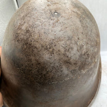 Load image into Gallery viewer, Mk3 Canadian / British Army Original WW2 Turtle Helmet High Rivet - The Militaria Shop