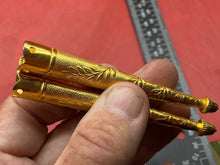 Charger l'image dans la galerie, Original Army Officers Dress Uniform Aguilette Tips - Gilt Washed & Unused P - The Militaria Shop
