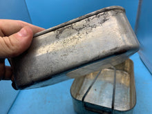 Load image into Gallery viewer, Original WW2 British Army Soldiers Mess Tin Set - Two Piece - Fold Out Handles - The Militaria Shop
